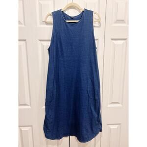 J. Jill Pure Jill Indigo Sleeveless Tank Dress Size Large